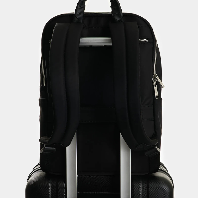 Morral Marfilo de cuero y nylon para mujer manija trenzada 4