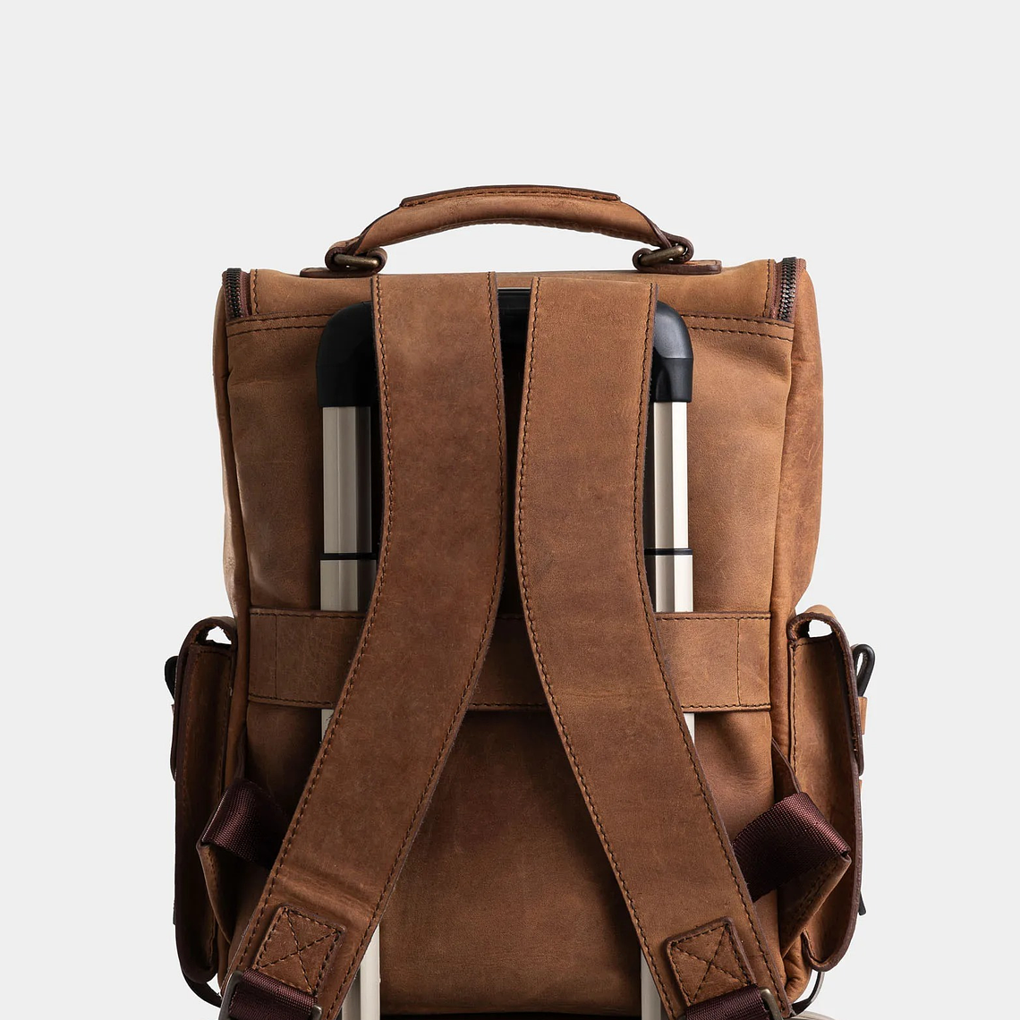 Morral Rioja de cuero vintage Miel 3