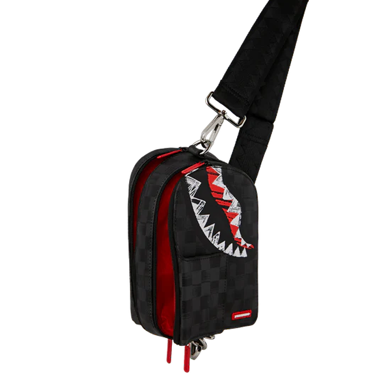 BOLSO DE MANO NEGRO SCRIBBLE SPRAYGROUND 1