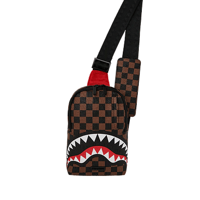 BOLSO DE MANO MARRÓN CHECK 2 SPRAYGROUND