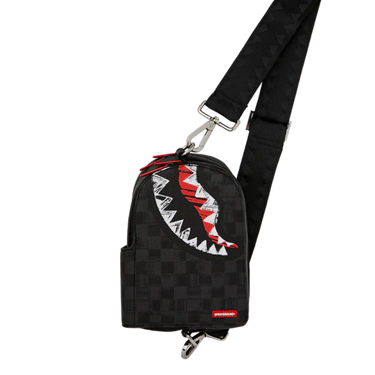 BOLSO DE MANO NEGRO SCRIBBLE SPRAYGROUND 2