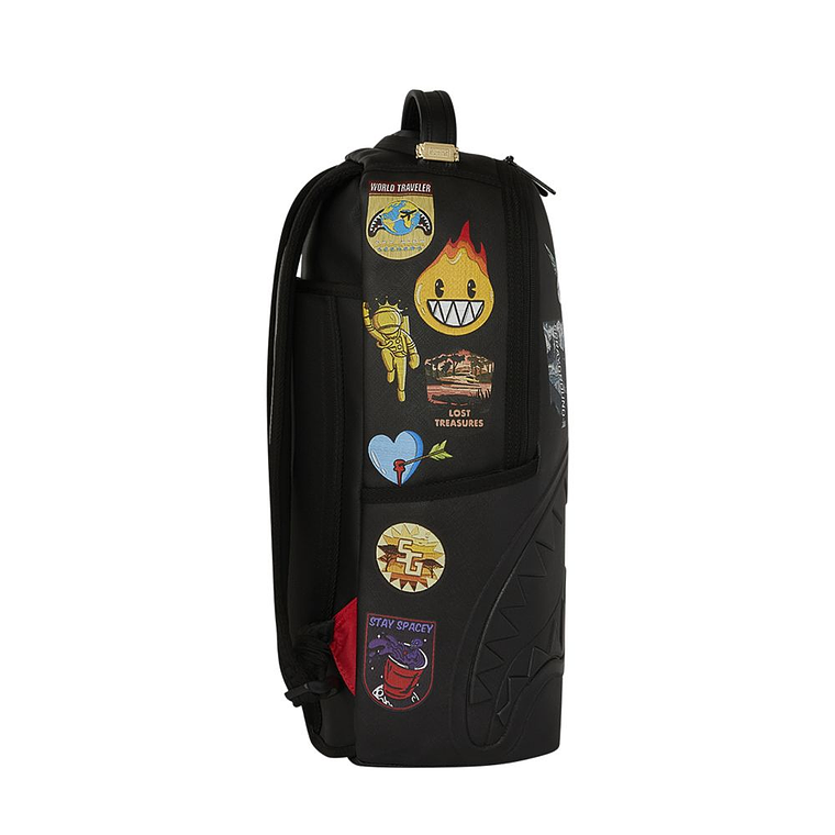 MOCHILA NEGRA CARGO PATCHES SPRAYGROUND 3