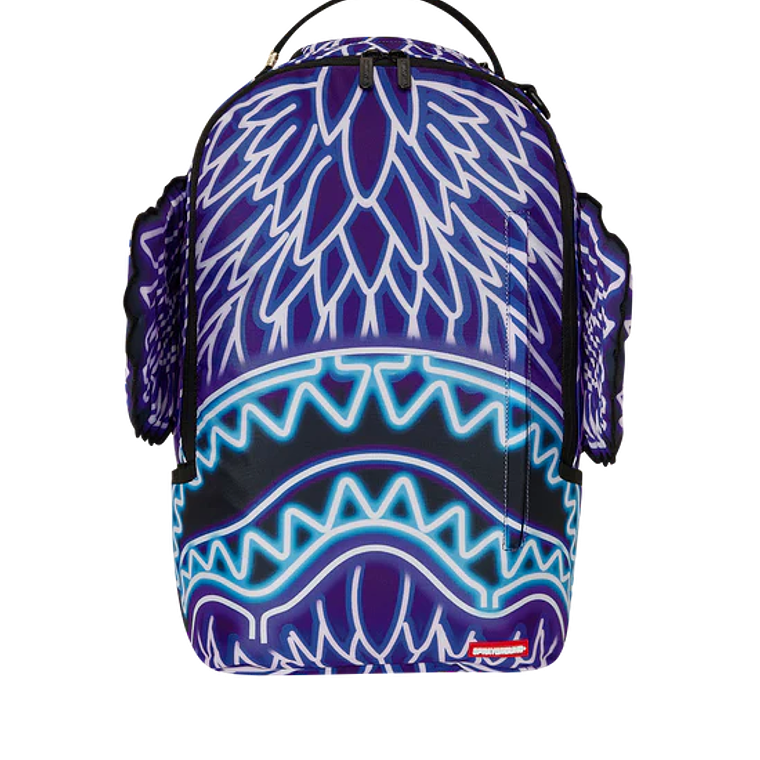 MOCHILA MORADA NEON WINGS PARTY SPRAYGROUND 1
