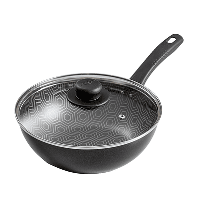 Wok 6 Ultra de 24 cm + tapa de vidrio