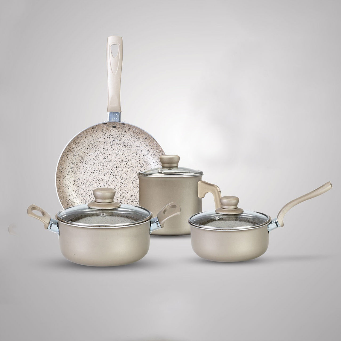 Juego de Ollas 7 piezas + 3 Utensilios Gold Encuentros / North 1