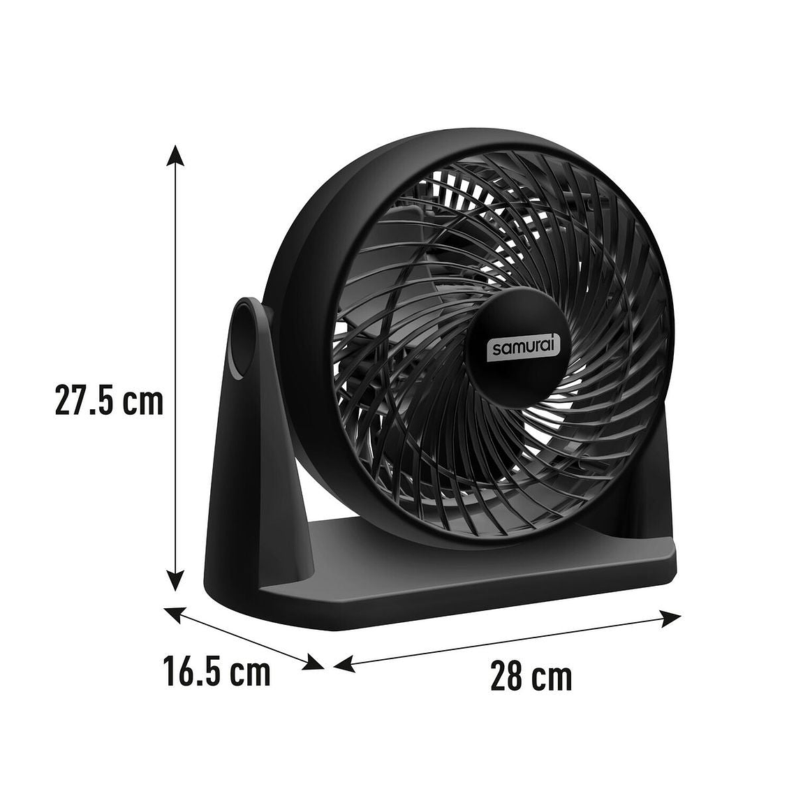 Ventilador SAMURAI Compact Force 3 en 1 Negro 2