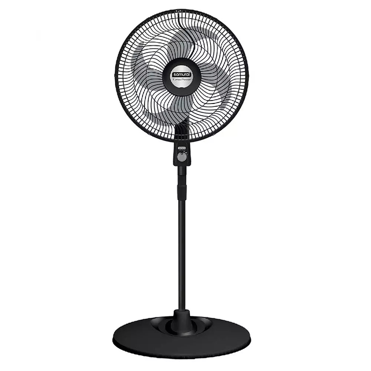 Ventilador Turbo Power Pedestal Negro / Samurai 1