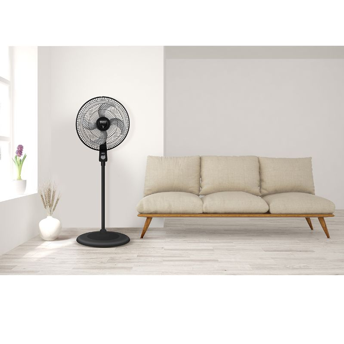 Ventilador de pedestal SAMURAI Air Power Negro 4