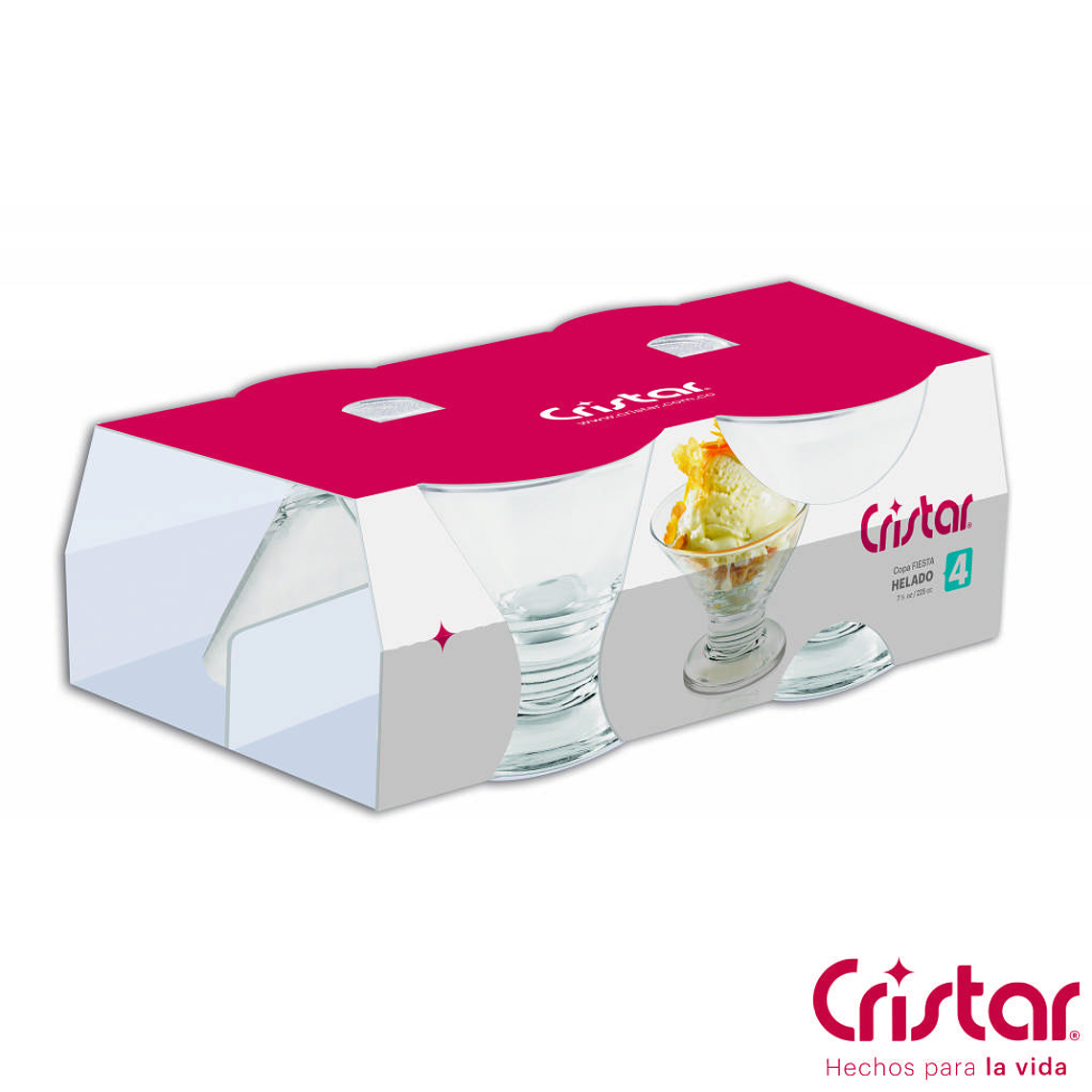 Copa Helado Fiesta Canastilla x 4 Unidades 1