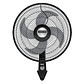 Ventilador SAMURAI Turbo Power Pared Negro - Miniatura 1