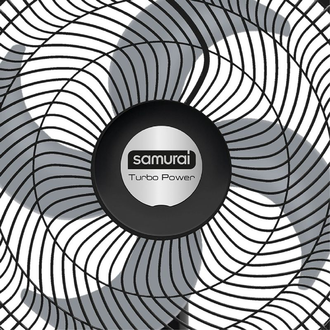 Ventilador SAMURAI Turbo Power Pared Negro 3