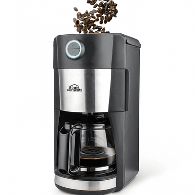 Cafetera Con Moledor De Café 12 Tazas / Home Elements