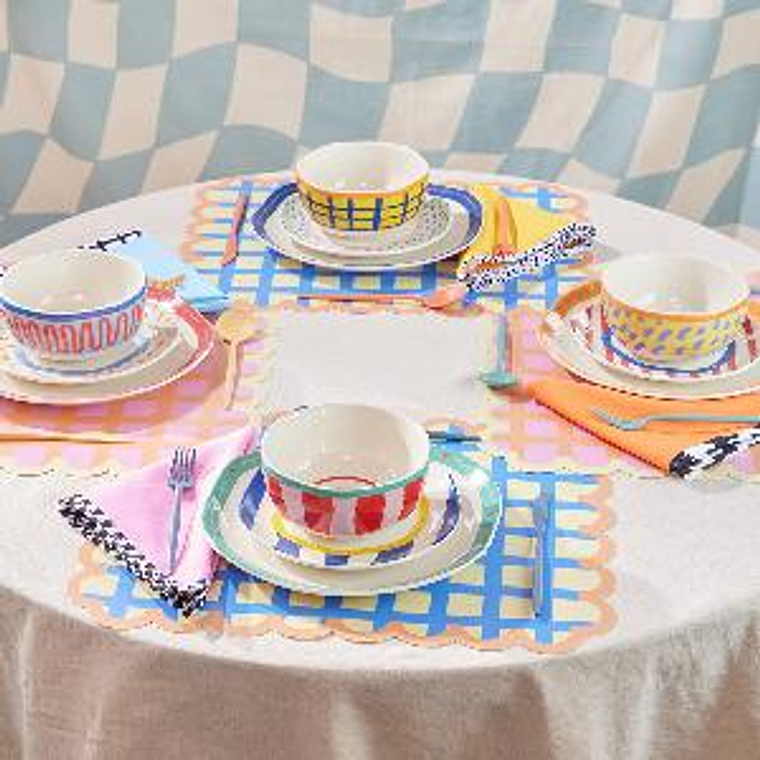 Vajilla Corona Mensajes de Poder By Jose & Cami 4 Puestos 12 Piezas 3