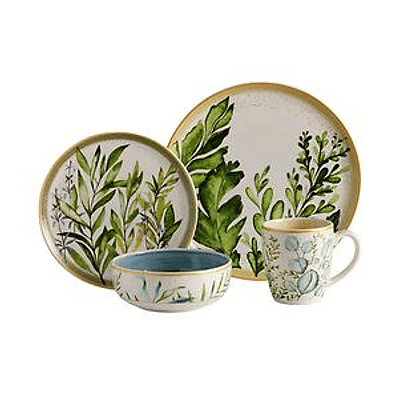 Vajilla Corona Siena 4 puestos 16 piezas