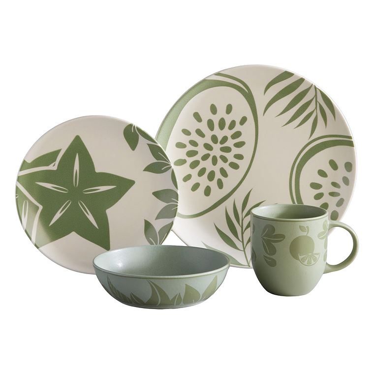 Vajilla Corona Frutto 4 Puestos 16 Piezas 1