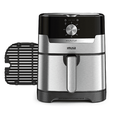 Freidora Easy Fry & Grill 2 en 1 negro IMUSA