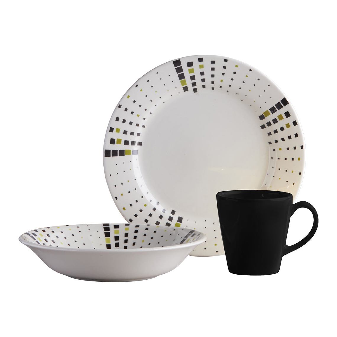 Vajilla Corona Malaya 4 puestos 12 Piezas 1