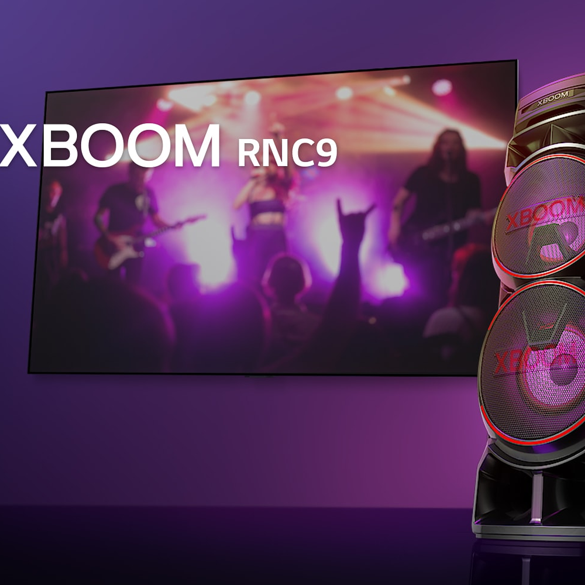 Minicomponente LG XBOOM RNC9 1800 Watts Negro Torre de Sonido 7