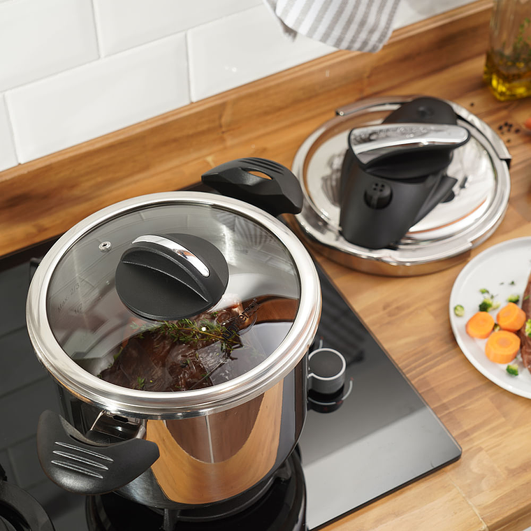 Olla a Presión Abre Fácil en Acero Inoxidable 3