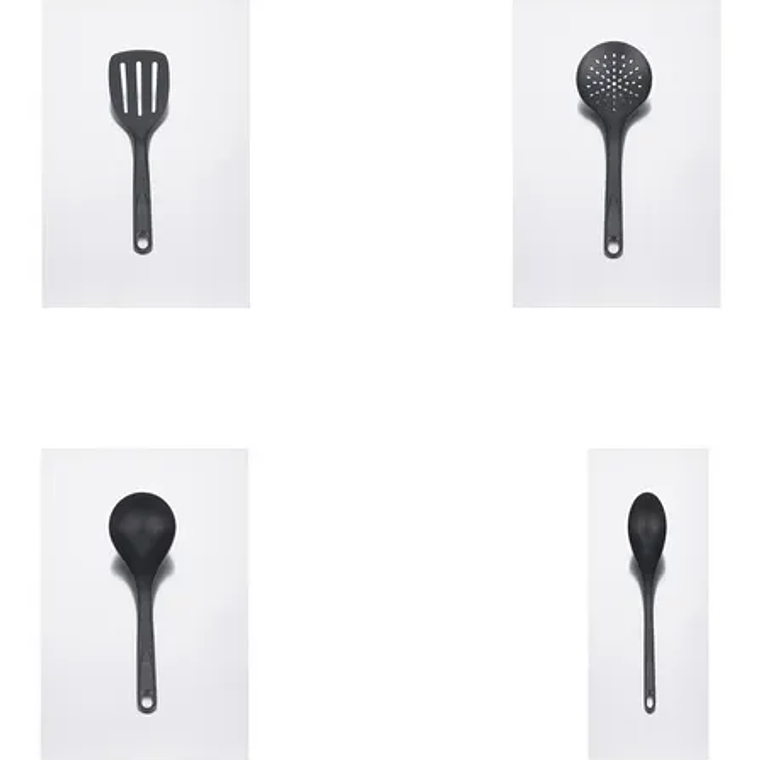 Juego x 4 Utensilios Negro Esencial / Imusa 2