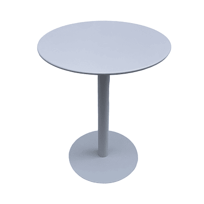 Mesa Metálica Redonda Barcelona Blanca