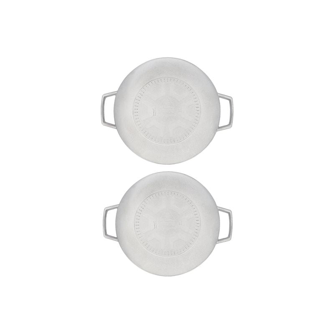 Set de 2 Calderos IMUSA Natural 22- 24 cm Tapa de Vidrio 4