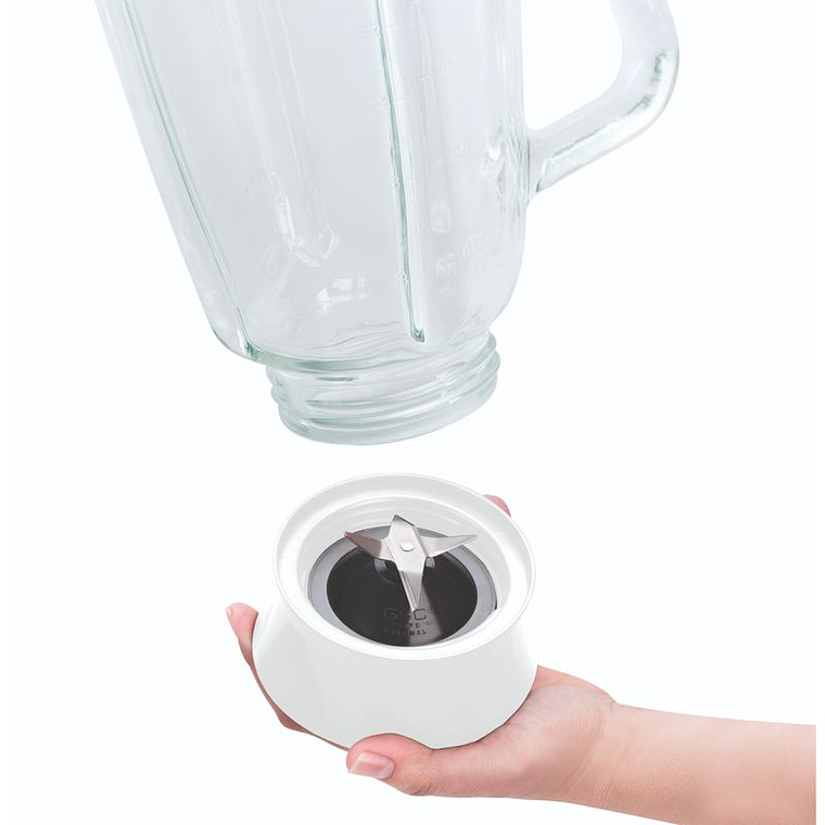 Licuadora IMUSA Powermix Glass 5V Blanca 2