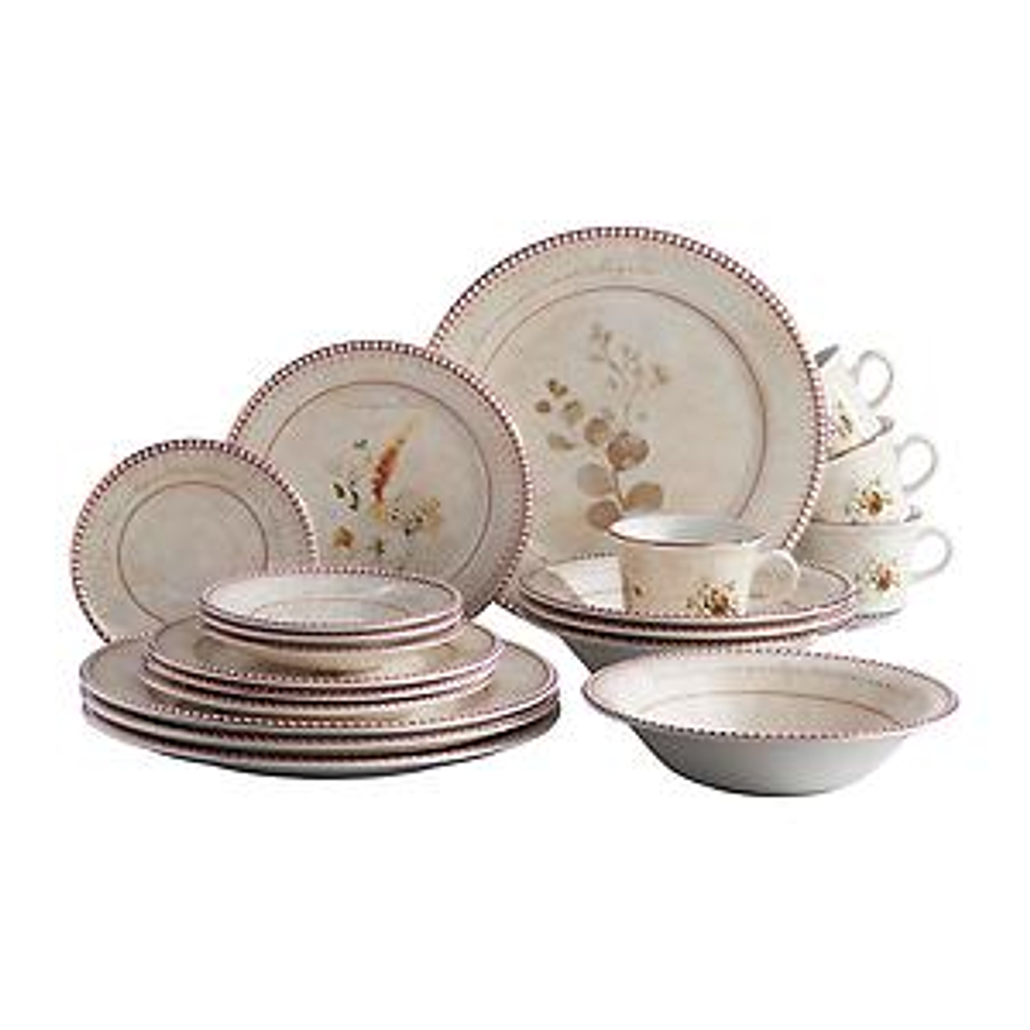 Vajilla Corona Amorette 4 Puestos 20 Piezas 4