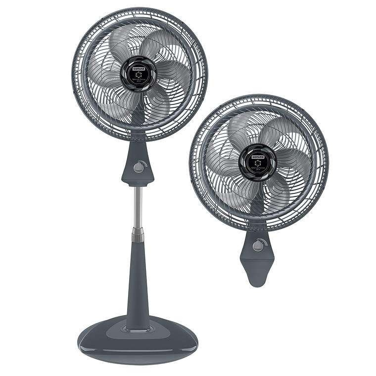 Ventilador Silence Force Plus 2 En 1 Gris / Samurai 1