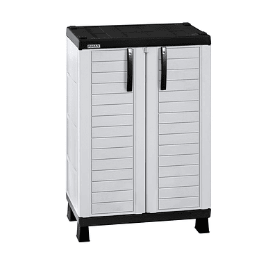 Armario Mediano Barú Gris Hielo- Negro