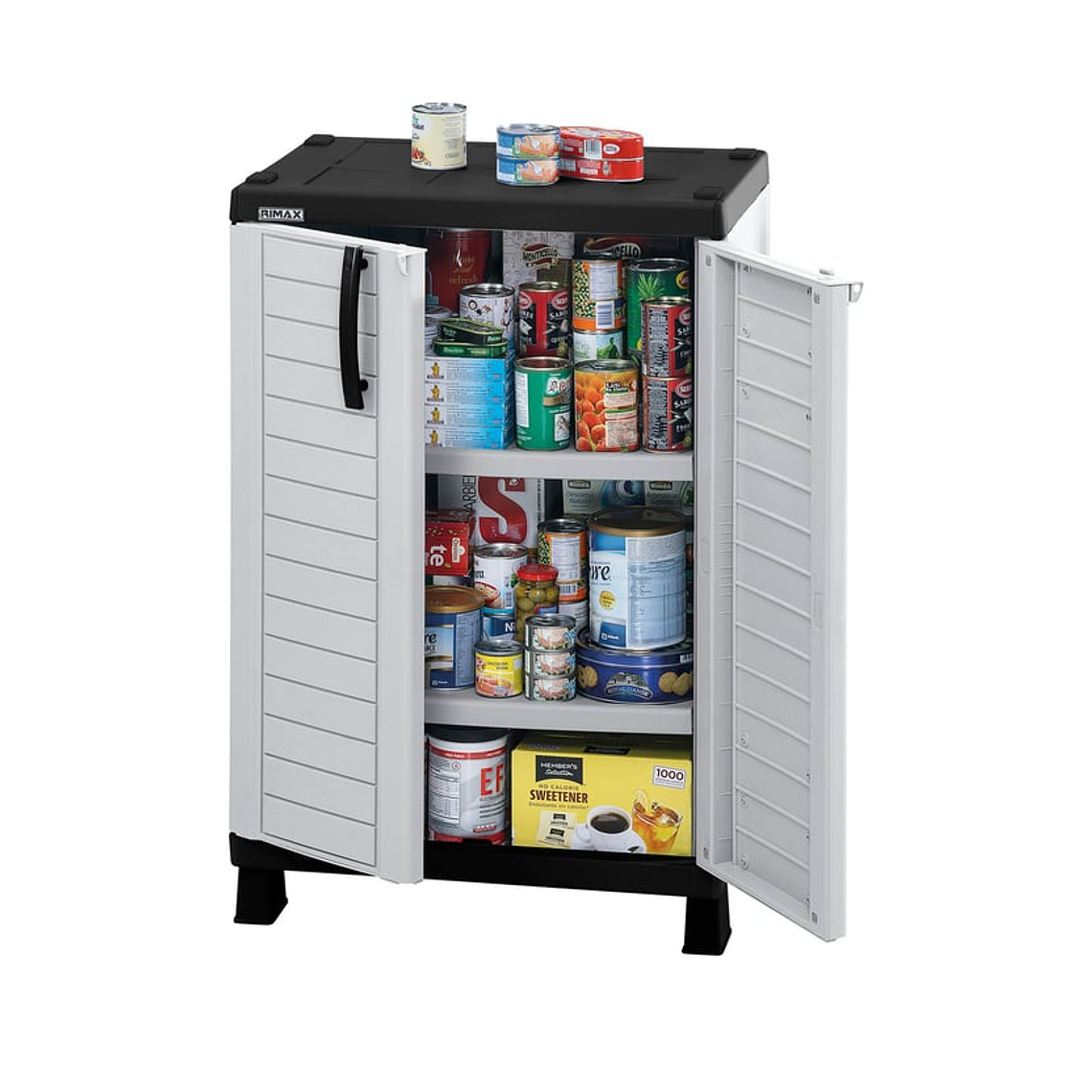 Armario Mediano Barú Gris Hielo- Negro 2