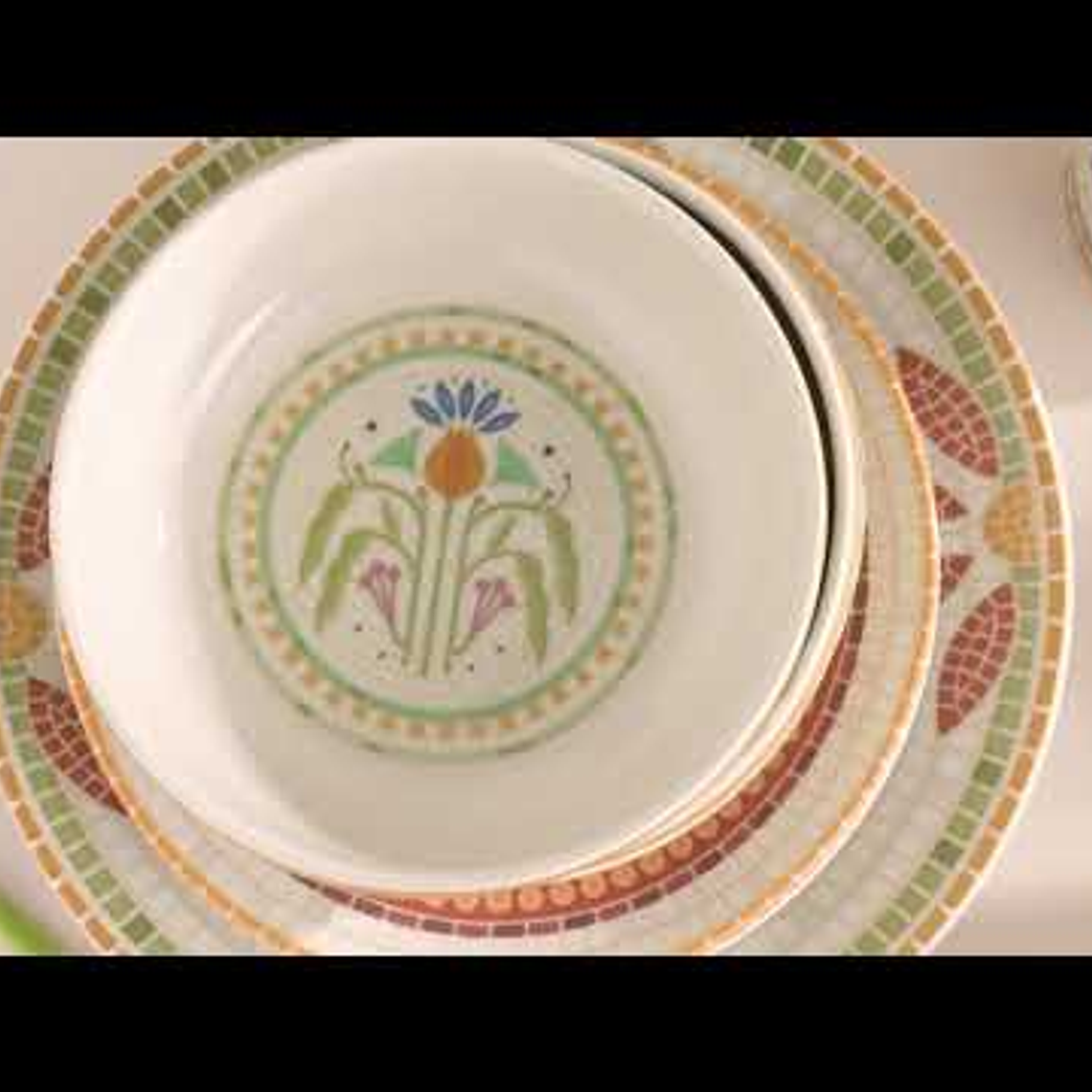 Vajilla Corona Fiore 4 Puestos 16 Piezas 4