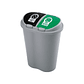 Basurero Manejo de Residuos 50 Litros Doble / Rimax - Miniatura 1