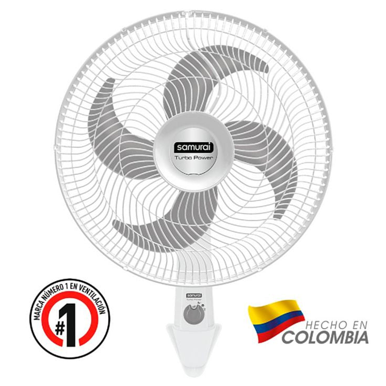 Ventilador de Pared Turbo Power Blanco / Samurai 2
