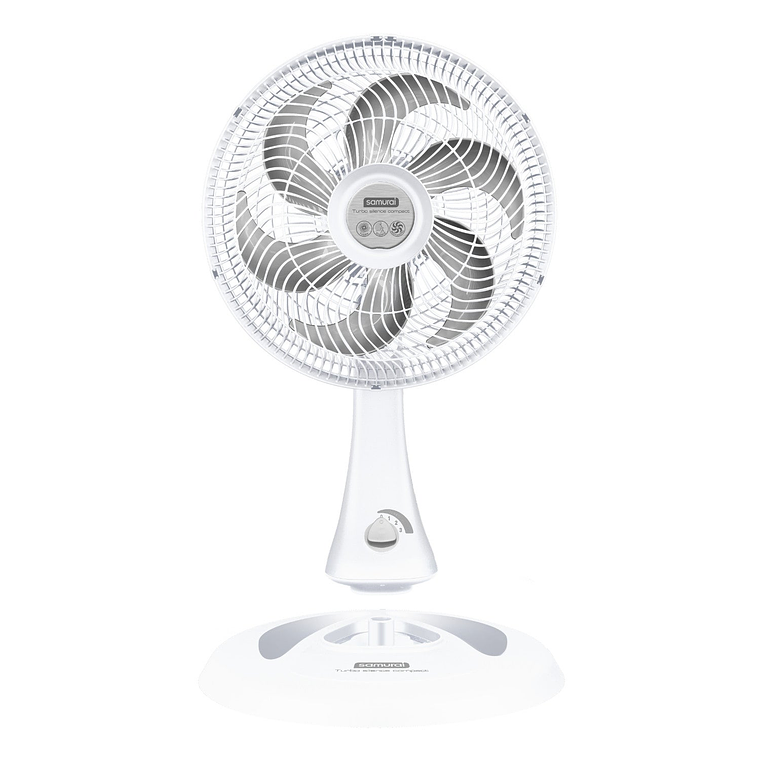 Ventilador Turbo Silence Compact 2 en 1 Blanco / Samurai 3