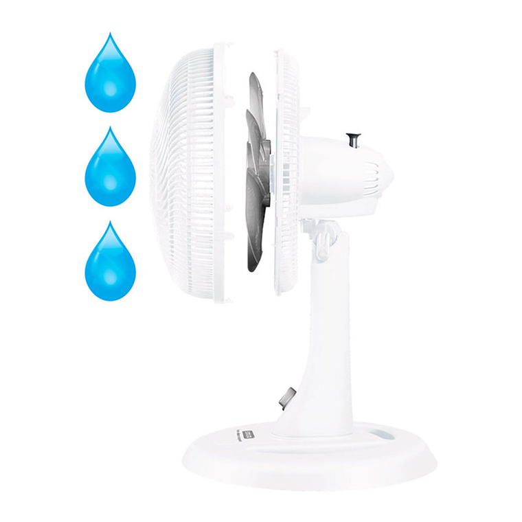 Ventilador Turbo Silence Compact 2 en 1 Blanco / Samurai 5