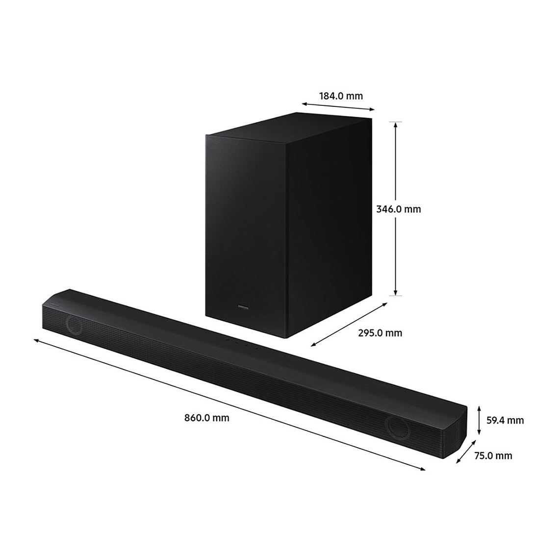 Barra de Sonido SAMSUNG HW-B550B/ZL Negro 4