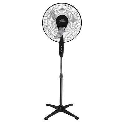 Ventilador Pedestal 16' Negro / Home Elements