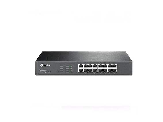 Switch TP-LINK 16 Puerto TL-SG1016D Tipo Rack 10/100/1000 1