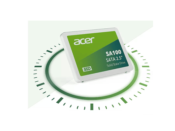 Acer SA100 SATA lll SSD, up to 1.92 TB, 3D NAND flash memory IC, market-proven controller, max read speed 560 MB/s 3