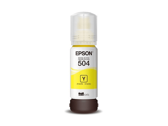 Botella de Tinta Epson ECOTANK Color Yellow T504 1