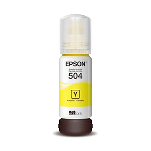 Botella de Tinta Epson ECOTANK Color Yellow T504