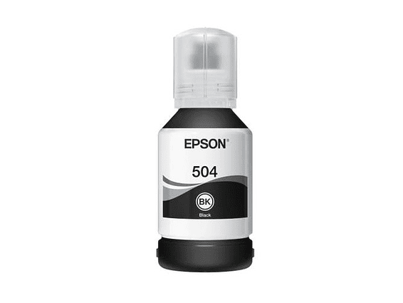 Botella de Tinta Epson ECOTANK Color Negro T504 1