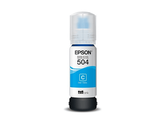 Botella de Tinta Epson ECOTANK Color Cyan T504 1