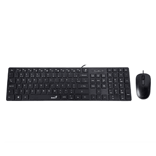 Combo Alámbrico Teclado y Mouse SlimStar C126