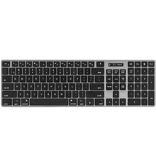 Teclado Bluetooth Full Size Plateado Imack134bwm 