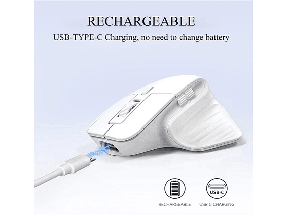 Mouse Mini Inalámbrico Recargable 3