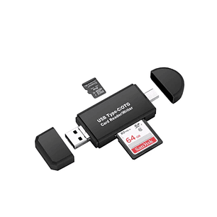 Lector De Memorias Por Otg Ó Usb 2.0 Para Sd Micro Sd
