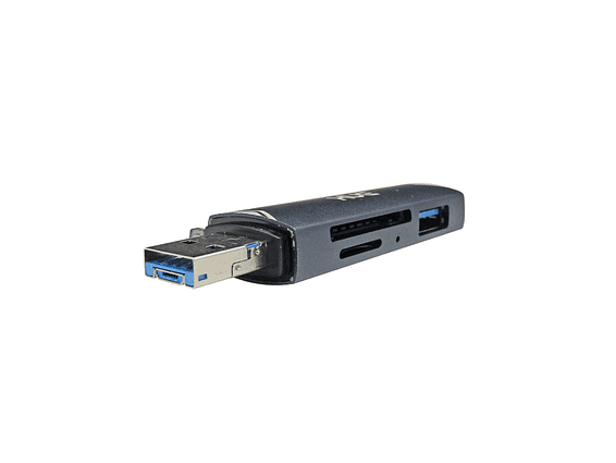 Convertidor USB-C OTG a USB 3.0 Adaptador SD CARD Lector, color Gris, marca XUE® 2