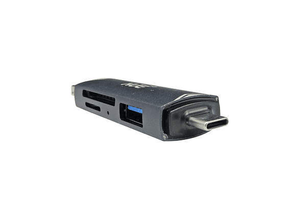 Convertidor USB-C OTG a USB 3.0 Adaptador SD CARD Lector, color Gris, marca XUE® 4